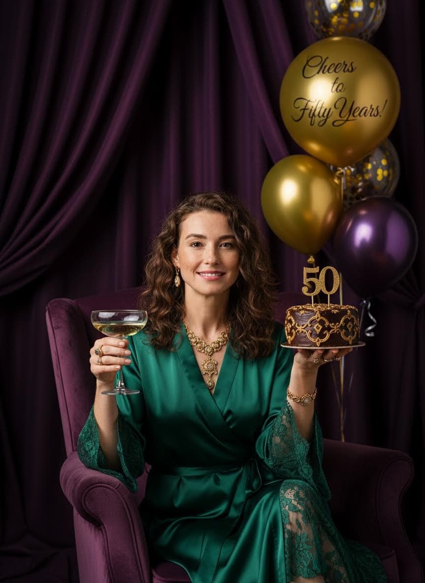 Free AI 50th Birthday Headshot | GoStudio.ai Free AI 50th Birthday headshot — professional 50th Birthday style generated by GoStudio.ai